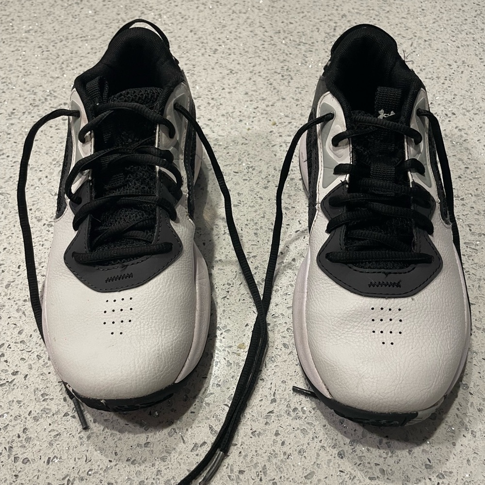 Under Armour White and Black Athletic Shoes